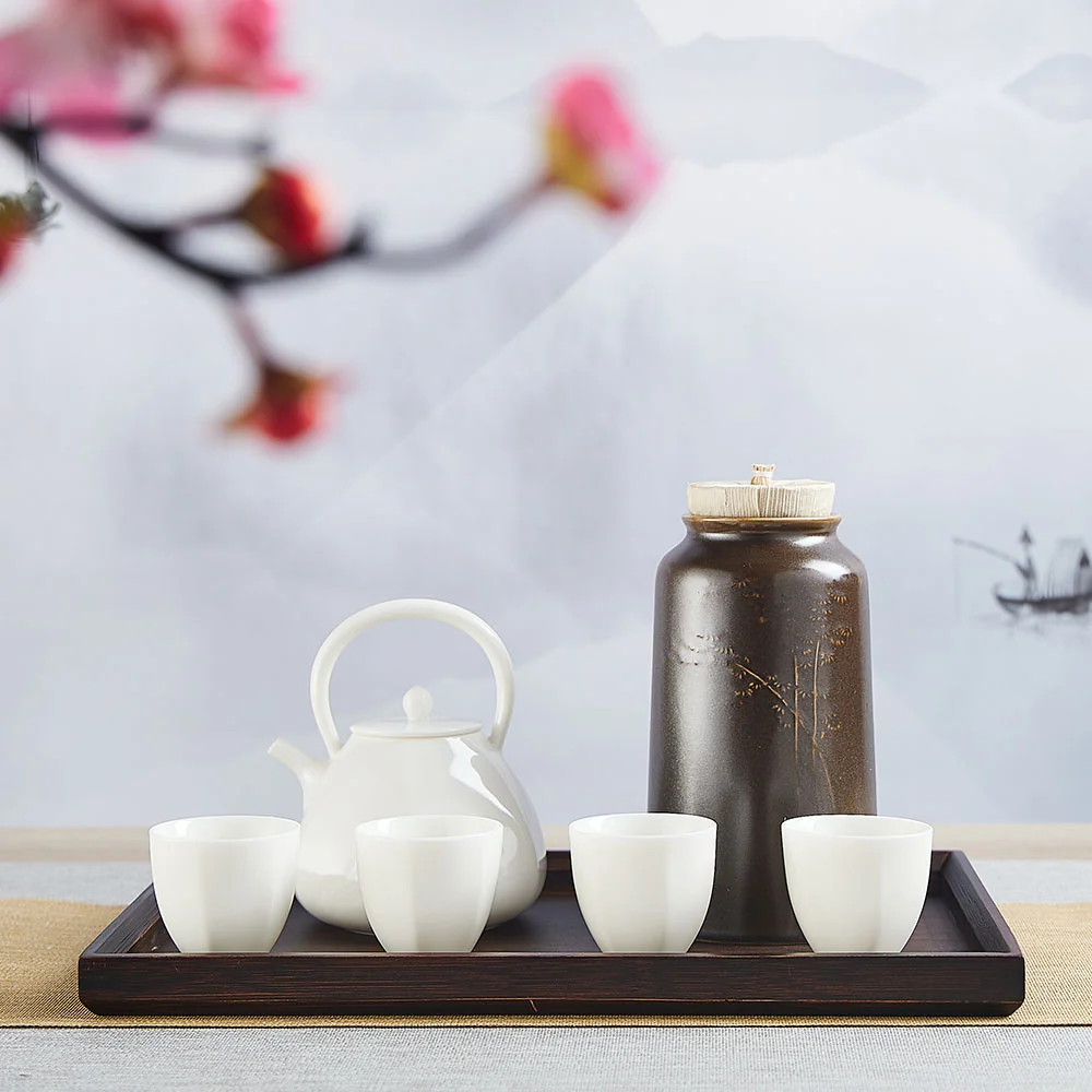 Beixitang·Jianshan Tea Set Gift Box Glazed Bai Yajing One Pot Four Cups Gift Box Packaging detail image 4