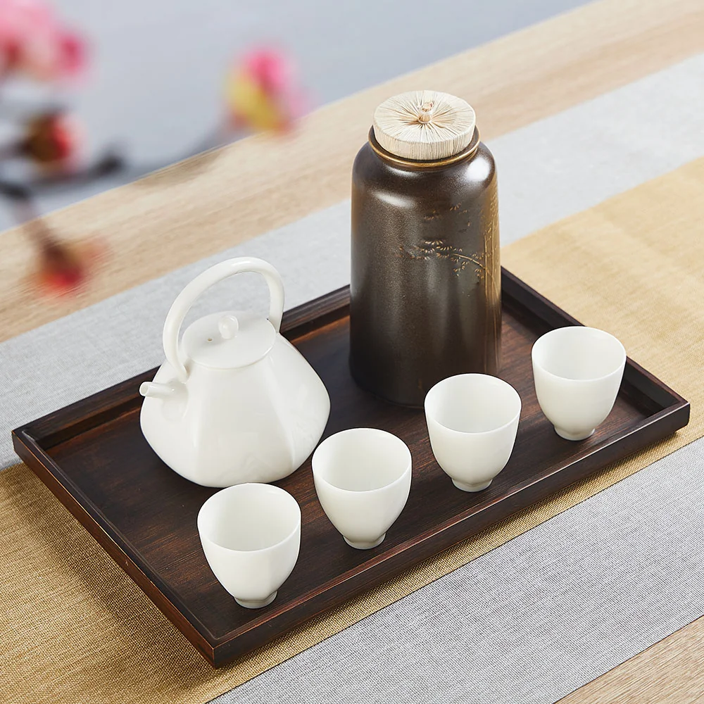 Beixitang·Jianshan Tea Set Gift Box Glazed Bai Yajing One Pot Four Cups Gift Box Packaging detail image 5