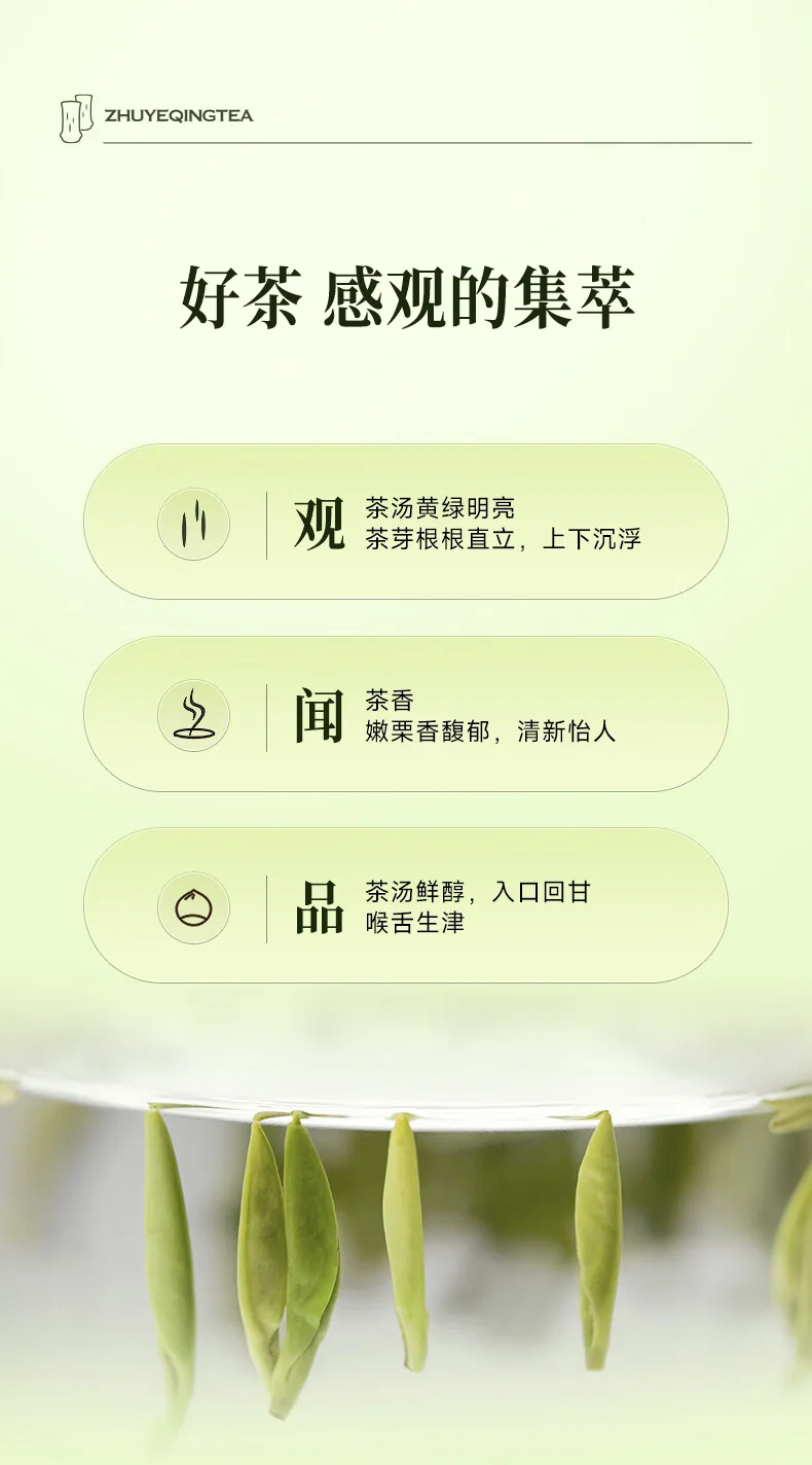 【中国直邮，时效7-15天】竹叶青 2026年绿茶 品味充氮保鲜峨眉山茶特级120g茶叶礼盒装 detail image 9